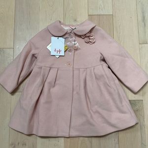 Il Gufo made in Italy wool cashmere pink coat